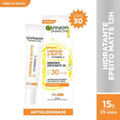 Hidratante Facial Garnier Uniform e Matte Fps30 15G