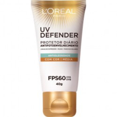 Protetor Solar Loreal F Fps60 Uv Defender Antio C/média 40G