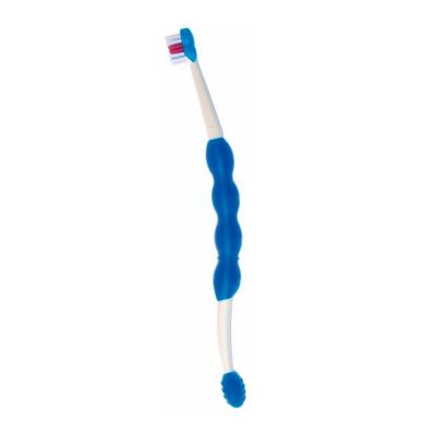 Escova Dental Mam Training Brush Azul Ref8213