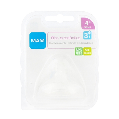 Bico Mam Silicone Furo Grande Ref.1336