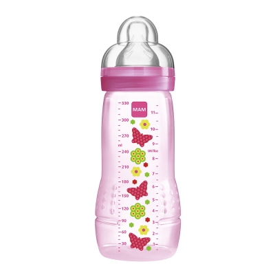 Mamadeira Mam Fashion Bottle Rosa 330ML Ref4834