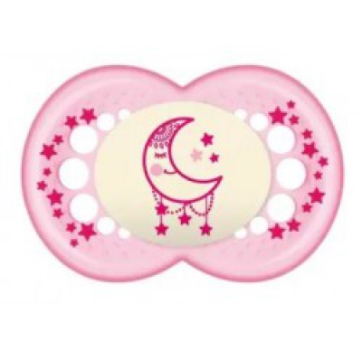 Chupeta Mam Night +6Meses Rosa Ref2526