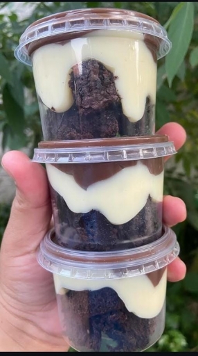 Escondidinho de Brownie