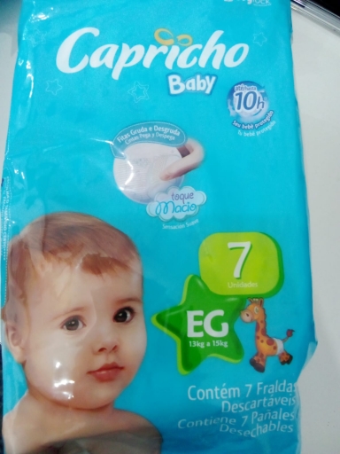 Fralda Capricho Baby Eg C/7