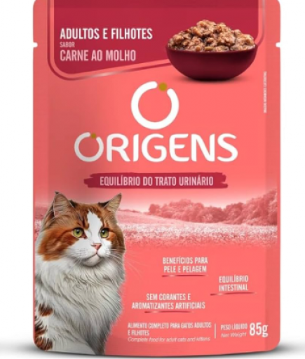 Sachê Origens Gatos Adultos e Filhotes