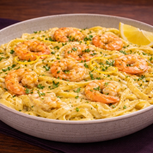 Fettuccine Cítrico de Camarão