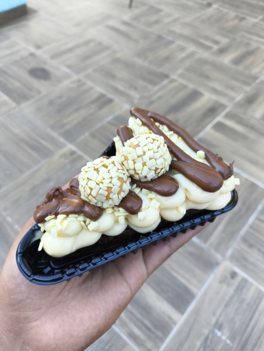 Fatia Brownie Brigadeiro Branco e Nutella (Sem Morango)