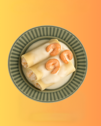 Massa Pronta de Caneloni Camarão Com Cream Cheese