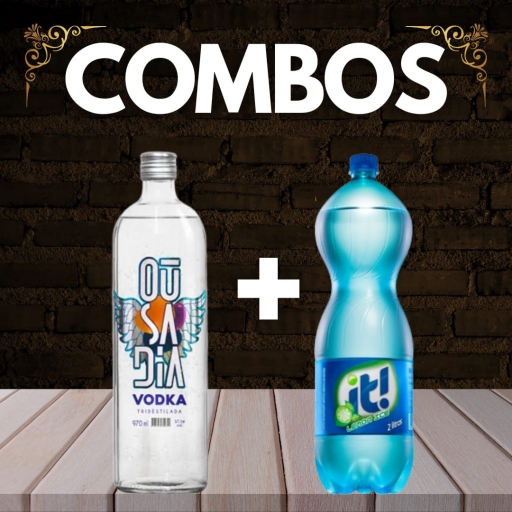 Combo 1: Uma Vodka Ousadia + 1 Refri Iti Lemon Ice 2L