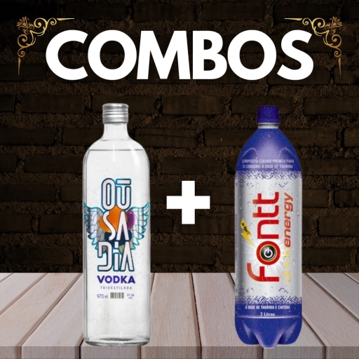 Combo 2: 1 Energético Fontt 2L + Uma Vodka Ousadia