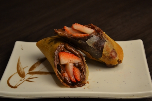 Harumaki Nutella C/morango (1 Und)