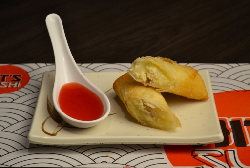 Harumaki Salmão C/catupiry e Alho Poró (1 Und)