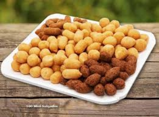 P 100 Salgadinhos => Você Escolhe Os Sabores( Até 4 Sabores)