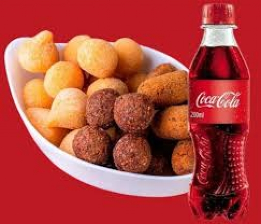 Combo => 25 Salgadinhos Sortidos + Coca Cola  200ML
