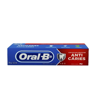 Creme Dental Oral-B 123 Anti-Cárie 70G