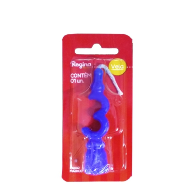 Vela Regina Aniversário Azul Nº3
