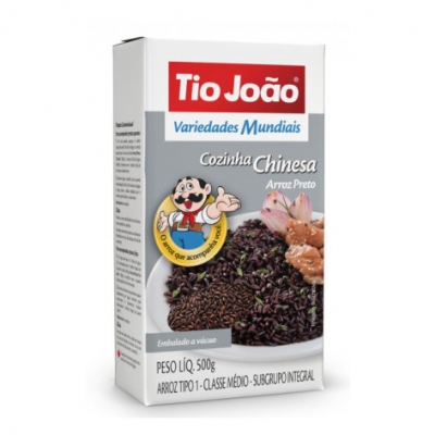 Arroz Tio João Integral Preto Cozinha Chinesa 500G