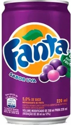 Refrigerante Fanta Uva Lata 220ML