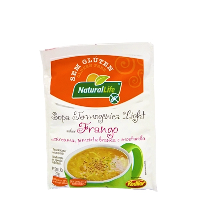 Sopa Natural Life 20G Light Frango, Cúrcuma, Pimenta Branca e Mostarda