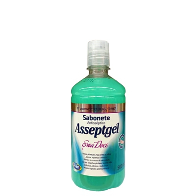 Sabonete Asseptgel 500ML Antisséptico Erva Doce