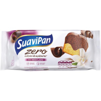 Bolo Suavipan 250G Zero Adição de Açúcares Mesclado