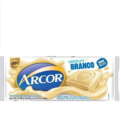 Chocolate Arcor Branco 80G