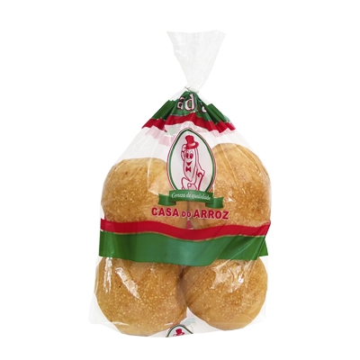 Pão Casa do Arroz Hambúrguer C/gergelim  KG