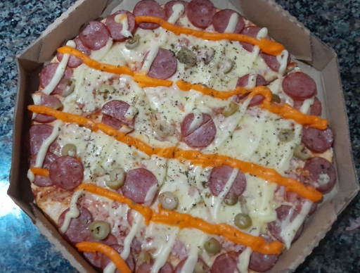 Pizza Calabresa+Catupiry+Cheddar-35Cm