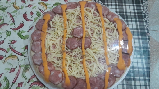 Pizza Calabresa+Cheddar-30Cm