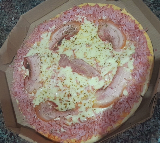Pizza Bacon C/borda de Presunto-35Cm