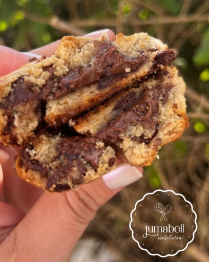 Cookie Recheado Com Nutella