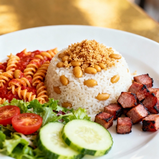 Almoço Completo Com Linguiça