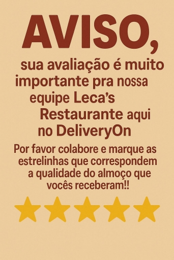 Aviso!!! Sua Avaliação É Muito Importante