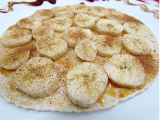 Pizza Banana Com Canela Brotinho 20Cm