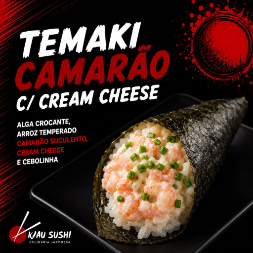 Temaki Camarão C/ Cream Cheese