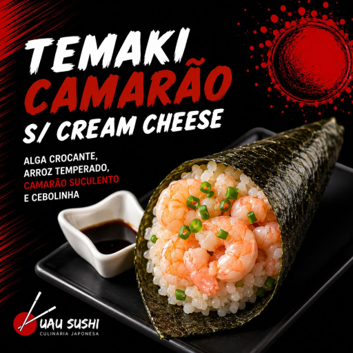 Temaki Camarão S/ Cream Cheese