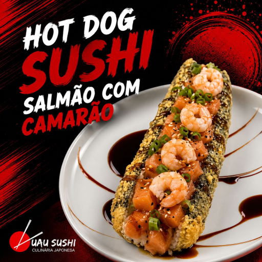 Hot Dog Salmão Com Camarão