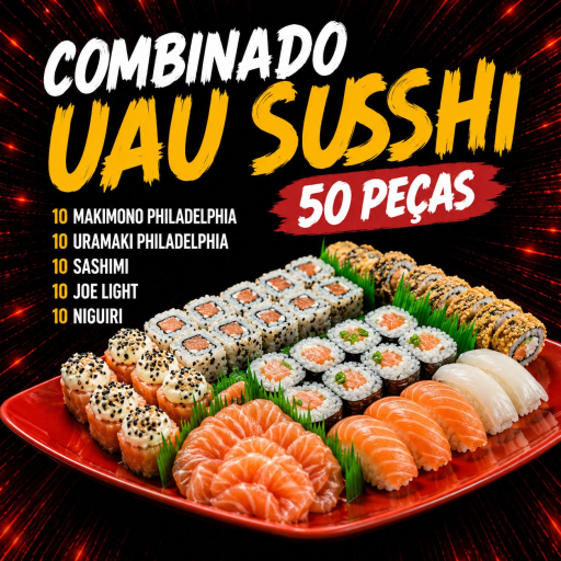 Combinado Uau Sushi - 50 Peças