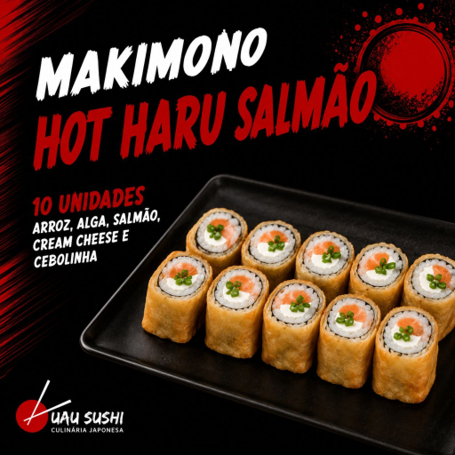 Makimono Hot Haru Salmão