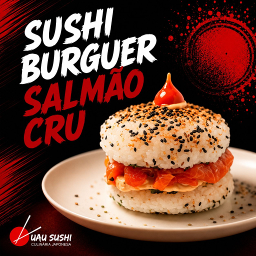 Sushi Burguer Salmão Cru