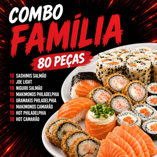 Combo Família - 80 Peças