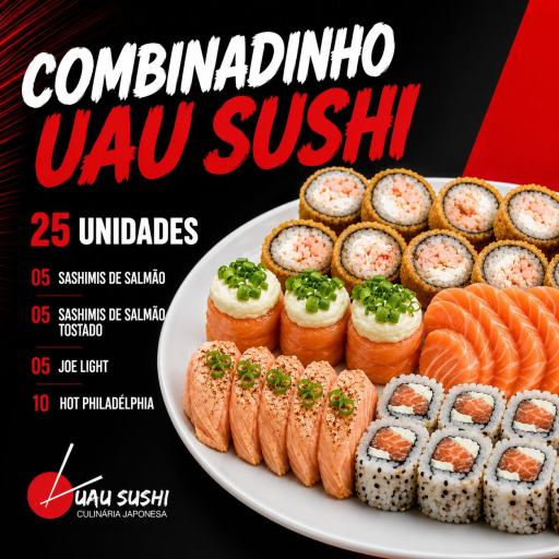 Combinadinho Uau Sushi - 25 Peças