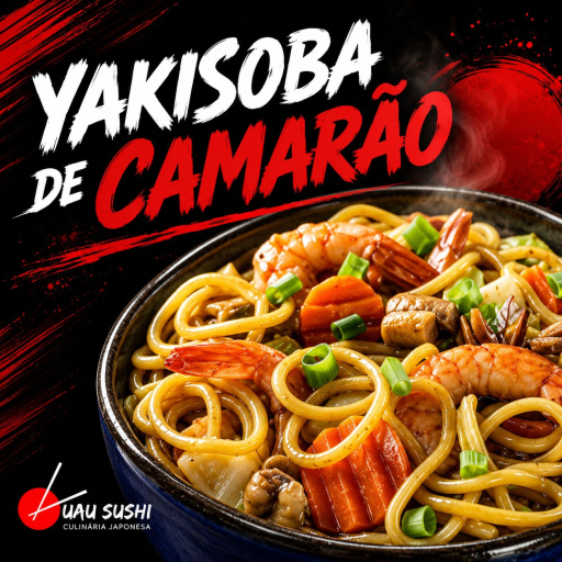 Yakisoba de Camarão