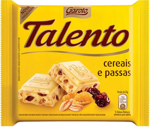 Talento Cereais e Passas 25G