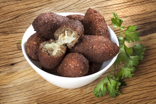 2 Kibes Fritos Recheio Requeijão