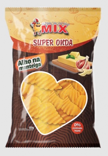 Batata Chips Mix Alho Na Manteiga 180G