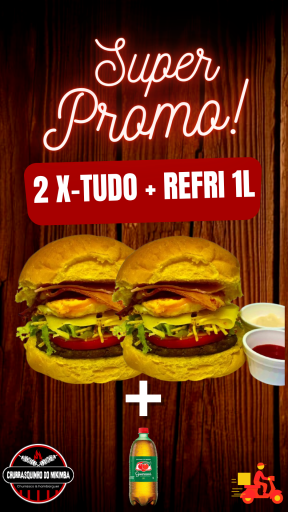 2 X - Tudos + Refri 1L