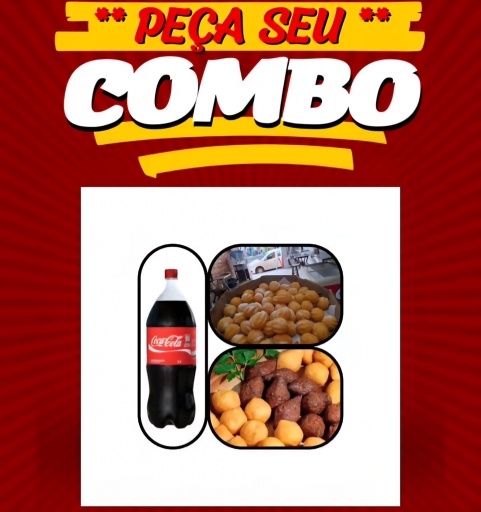 Combo (09) 50 Salgadinhos + 50 Churros + Coca Cola 2 Lt
