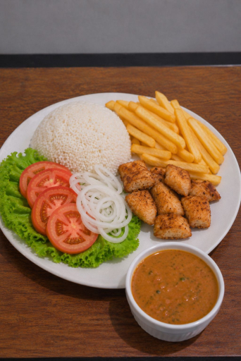 Especial do Dia - Isca de Tilápia Com Pirão de Peixe