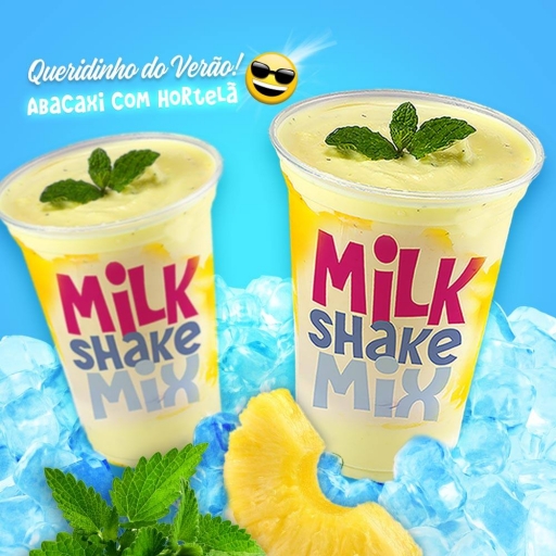 Milk Shake Abacaxi Com Hortelã 500ML
